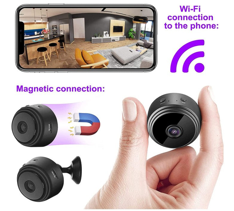 Mini Camara Espia Wifi Visión Nocturna
